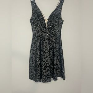 sequin lace dress
